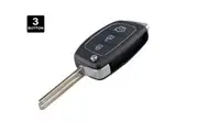 Replacement Key Shell 3 Buttons Car Remote Key Shell for Hyundai, Santa Fe, Sonata