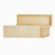 6 Pack Unfinished Wood Canvas Boards (4x12 in) - Wooden Panels for Crafts, Pa...