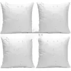 Unbranded Throw Pillow Inserts 18"X18" Outdoors Water Resistant White Set Of 4