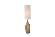 Trinity Modern Elegant Free Standing Reading Light Floor Lamp - Hemp & Natural