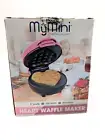 New In Box Pink Nostalgia My Mini Heart Shaped 5" Waffle Maker