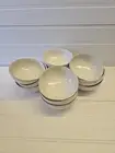 New Crate And Barrel Dove White Mini Bowls 4.5" Round
