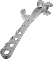 MOKKHNB Multi Functional Aluminum Drum Wrench Lid Remover Portable Jar Opener Tool for Pail Cans Lightweight Design for Quick Access