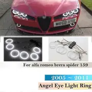 6pcs SMD Cotton Headlight Light DRL Turn signal Angel Eye Halo Ring For Alfa Romeo Brera Spider 159 2005 ~ 2011 Car Accessories