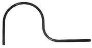 GOOSENECK FOR RLM 1/2" RIGID PIPE BEND LENGTH 29-1/2" AGB102 BLACK ARK LIGHTING