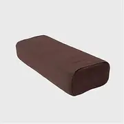 Yoga Pillow, Cotton Cover Yoga Pillow, High-Density Sponge Fill, Exercise Fitness Gym Slimming Yoga Mat, for Stretching, Brown