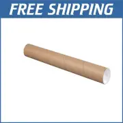 Sturdy 36" x 3" Poster Tubes for Mailing and Storage, 65 lbs Capacity, 24 Pack