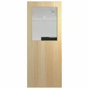 Hume Doors & Timber 820 x 2040 x 40 Entrance Door Paint Grade Ply Glass Opening G1 Glass XF3