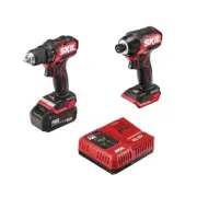 Skil CB8437B-10 20V PWRCORE 20 Li-Ion Drill Driver & Impact Driver Combo Kit New