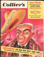 MAG: Collier's 8/7/1953-New Sherlock Holmes story-"Demon Angels"-Pulp fiction...