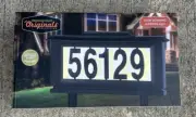 Meridian Point Originals Collection Solar Powered Address Sign Illuminated New