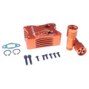 Alloy CNC Exhaust Box Fit for 1/5 GTB Racing HPI RV KM BAJA 5B 5T 5SC