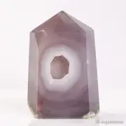 523g105mm Druzy Agate Geode Tower Point Natural Crystal Polished Quartz Healing