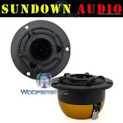 PAIR- SUNDOWN AUDIO BT-R1 CAR 100W RMS ALUMINUM FRAME BULLET HORN SUPER TWEETERS