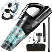 SAKOLD Handheld Vacuum Cordless Mini Portable Rechargeable Car Vacuum Cleaner with 11000PA Powerful Suction for Car Home and Office
