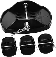 MOLUCKFU 4Pcs Heavy Duty Rv Stabilizer Pads Sinking Outrigger Base for Motorhome Leveling Durable Trailer Support for Uneven Stability
