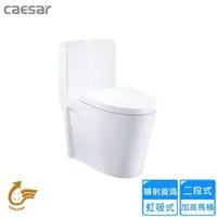 在飛比找momo購物網優惠-【CAESAR 凱撒衛浴】省水單體馬桶/管距40(C1464