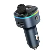 Bluetooth 5.3 FM Transmitter for Car, Bluetooth Car Adapter, Support MP35046