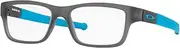 [Oakley] OY8005 Eyeglasses Bundle: OY 8005 800502 Marshal Xs Satin Grey Smoke and Medium Black leash Accessory kit, Marshal Xs Satin Grey Smoke