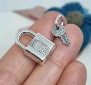 NEW Genuine Pandora Silver Padlock & Key Dangle Charm S925 ALE
