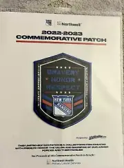 NY RANGERS PATCH VETERANS DAY MILITARY APPRECIATION MSG NHL HOCKEY