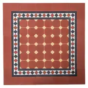 Sorell 20x20x1.6cm Encaustic Border Tile, Multi Coloured
