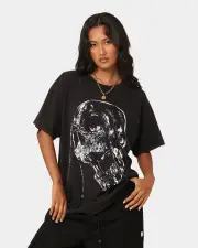 [GOAT CREW] Goat Crew Utopia Vintage T-shirt Washed Black - Size S S Washed Black