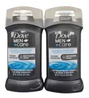 Dove Antiperspirant Mens + Care CLEAN COMFORT 3oz Solid ( 2 pack )