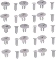 MUCKLILY 50Pcs Automotive Push Pins Rivets for Bumper Fixation Durable Plastic Clips for Car Repairing Suitable for Side Skirts Trim Panels and More