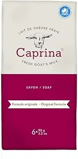 [Caprina] Canus Original Formula Fresh Goat's Milk Soap, 6 bars 3.2 oz each