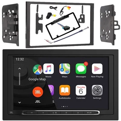 Double Din Bluetooth Stereo, Radio Install Kit, Harness, Antenna, Backup Camera (for: Isuzu)
