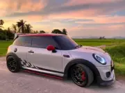 Racing Stripe Checkered Flag Side Decals Graphics For Mini Countryman Cooper