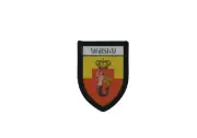 Patch printed embroidery travel souvenir shield city flag warsaw poland