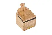 ACADEMY JAMES WOODEN SALT BOX WITH SPOON