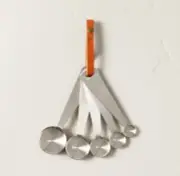 New 5pc Measuring Spoon Set Vintage Silver Finish - Hearth & Hand™ with Magnolia