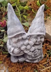 Latex double gnome plaster concrete mold 4.5" x 4"