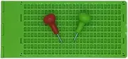 VSONE 9 Lines 28 Cells Braille Writing Slate Kit with 2 Styluses, Green, 22 x 10 cm