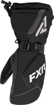FXR Combat Mitt Ladies Snowmobile Gloves, black-grey, Size XS for Women Black Grey