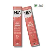 Nea Liver Detox Effervescent Tablets | 10 Super Ayurvedic Herbs (2 x 15 Tablets)