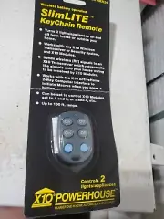 X10 Powerhouse SlimLITE Keychain Remote for 2 Devices Model RKR24