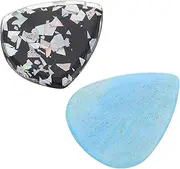 2pcs Resin Guitar Picks Comfortable Grip Thumb Picks for Stringed Instruments Multiple Styles for Enhanced Performance and Loss Prevention for Musicians and Recordings