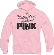 [Trevco] Mean Girls Pink Unisex Adult Pull-Over Hoodie for Men and Women
