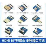 【現貨秒殺！】微雪DIY HDMI轉接線 HDMI轉接頭 垂直 水準 MINI MIRCO等接口可選