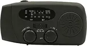 Crank Radio - Hand Crank Weather Radio | Solar Powered emerrgency AM/FM with Flashlight, Portable USB Charging Alert Walkie-Talkie for Indoor Outdoor Survival, Disaster Preparedness