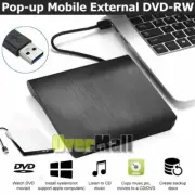 USB 3.0 3D Writer Player External DVD CD Burner Drive Win and Mac Portable