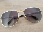 Vintage DUNHILL 6021 Oversized Rhodium Plated Sunglasses Made in Austria - RARE
