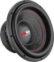 DS18 SLC10S Car Subwoofer Audio Speaker - 10" in. Paper Glass Fiber Cone, Black Steel Basket, Single Voice Coil 4 Ohm Impedance, 440W MAX Power and Foam Surround for Vehicle Stereo Sound System