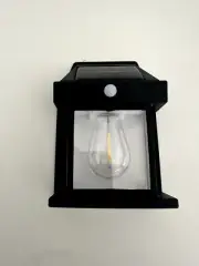 2pcs Solar-Powered White Wall Lights with Motion Sensor - Three-Level Adjustable