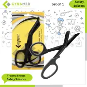 Cynamed Japanese Stainless Steel Trauma Shears Safety Scissors with Blunt Tip