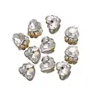 Personalized Nail Nail Rhinestones 10pcs Sparkling Nail Rhinestones Heart